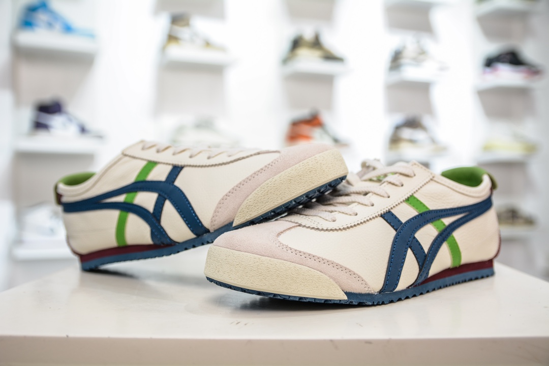 MOK版 纯原 Asics Onitsuka Tiger MEXICO 66 亚瑟士鬼冢虎复古经典板鞋 1183A201-115