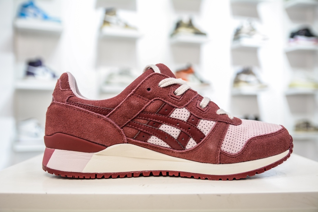 亚瑟士 Asics Gel-Lyte 3 反毛皮织物休闲跑步鞋  1201A296-700