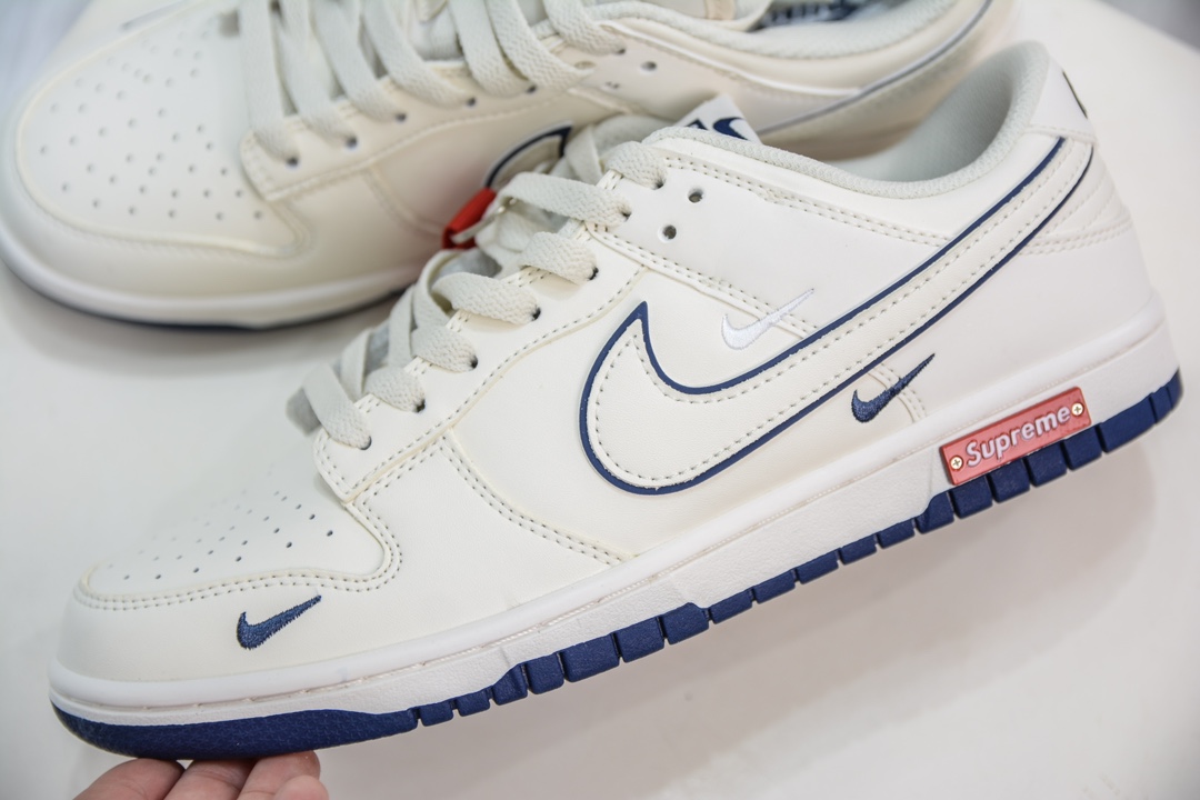 Supreme x Nike Dunk Low 联名白蓝三小钩   DJ2024-013