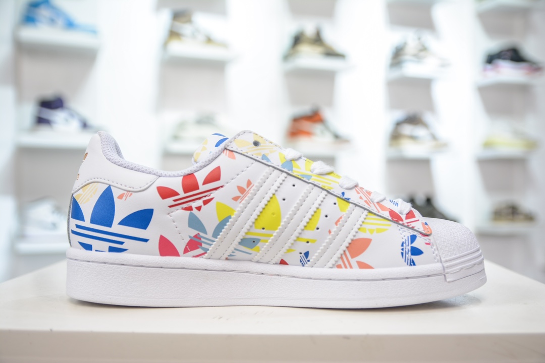 Adid Originals Superstar 白蓝黄 全新配色 Adid Originals Superstar 经典贝壳头   H00183