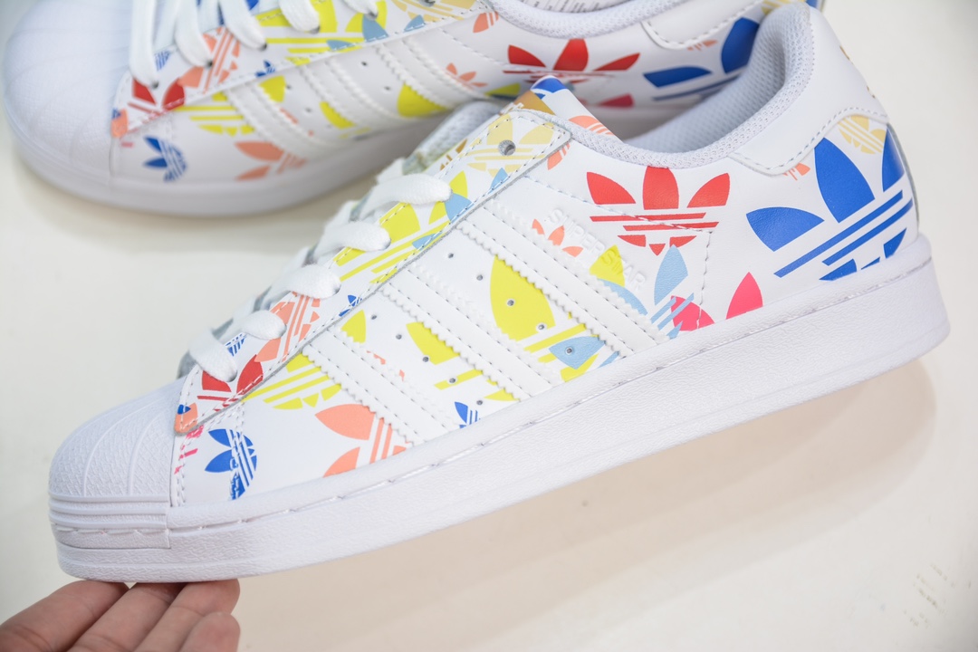 Adid Originals Superstar 白蓝黄 全新配色 Adid Originals Superstar 经典贝壳头   H00183