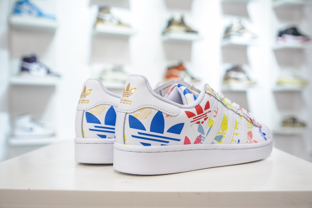 Adid Originals Superstar 白蓝黄 全新配色 Adid Originals Superstar 经典贝壳头   H00183