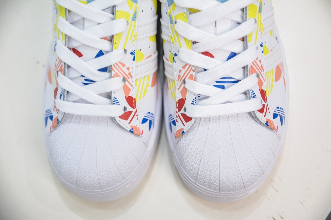 Adid Originals Superstar 白蓝黄 全新配色 Adid Originals Superstar 经典贝壳头   H00183