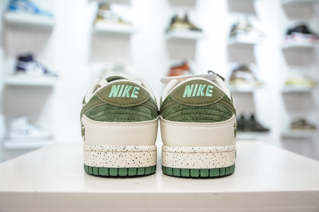 Nike SB Dunk Low x Stussy 斯图西联名-白绿三钩   DQ1098-396