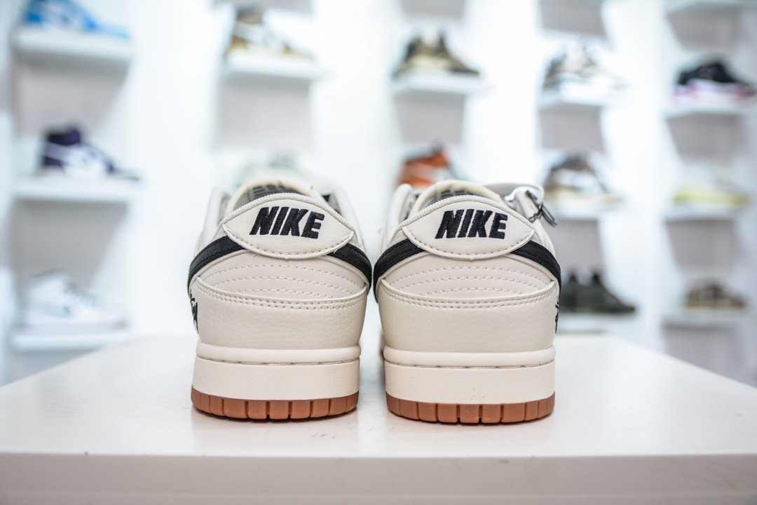 Stussy x Nike Dunk Low 斯图西联名 米白黑勾   DQ1098-385