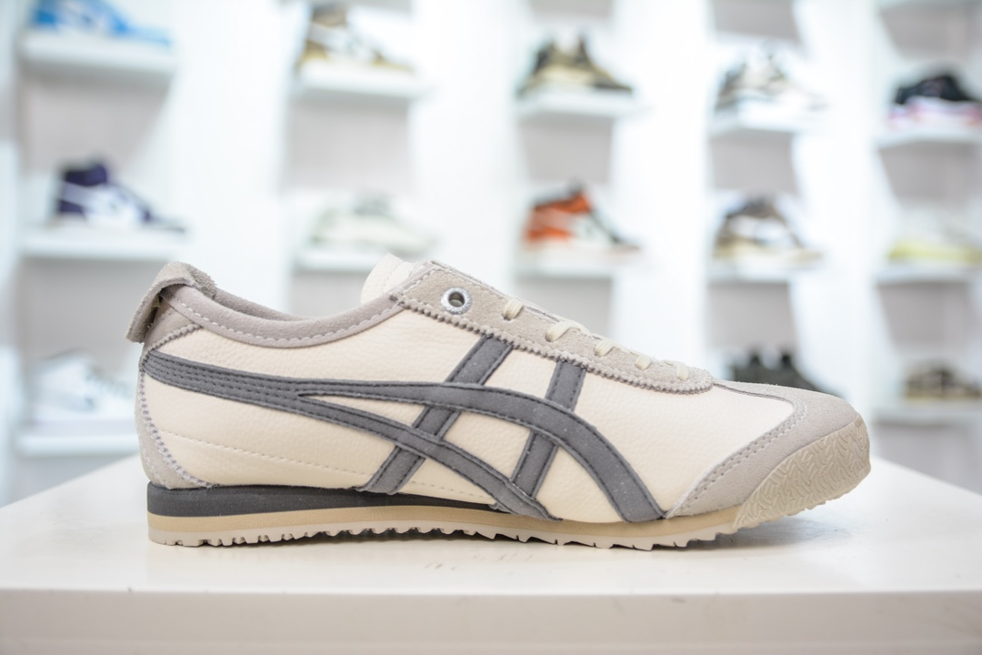 Onitsuka Tiger Mexico 66 SD 鬼冢虎 虎爪百搭休闲皮革慢跑鞋  1183C015-200