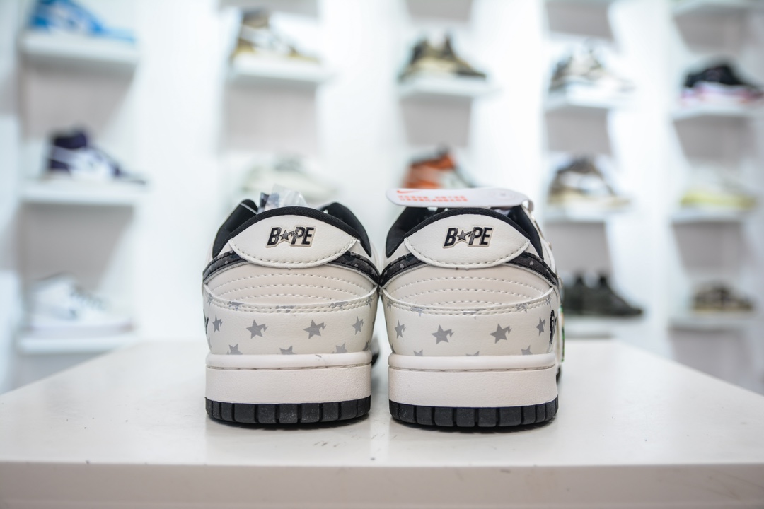 Nike SB Dunk Low x BAPE 白黑印花   DQ1098-350