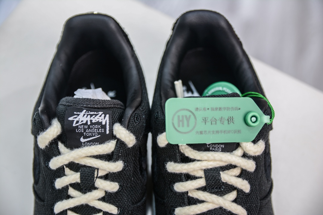 HY版纯原 Stussy x Air Force 1 '07 ”Black Cool” 斯图西联名空军 CZ9084-001