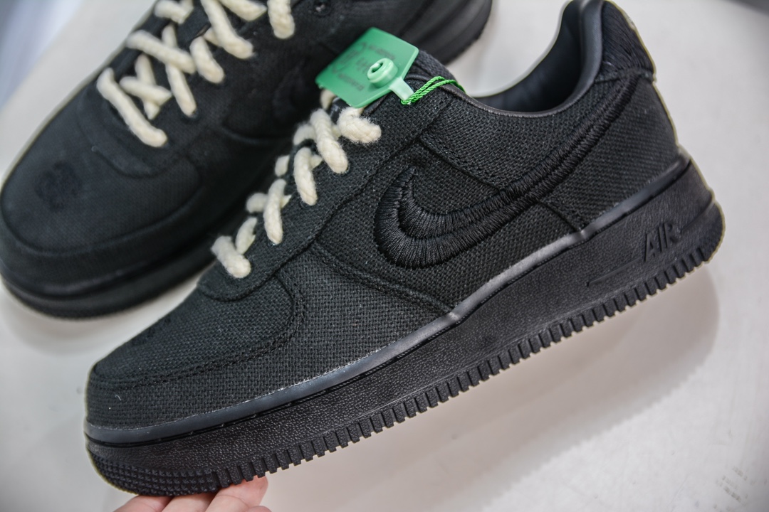 HY版纯原 Stussy x Air Force 1 '07 ”Black Cool” 斯图西联名空军 CZ9084-001