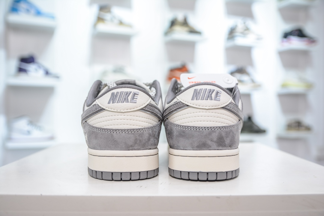 Stussy x Nike Dunk Low 斯图西联名 灰猪八拼接  CF3688-016