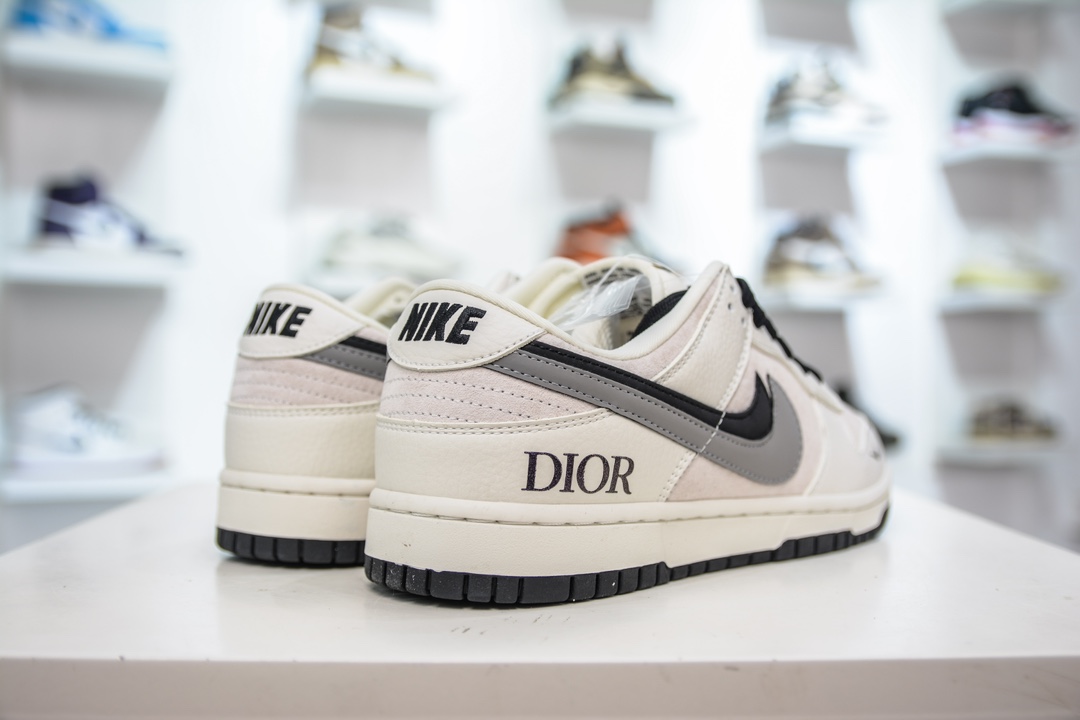 Nike SB Dunk Low x DIOR 双钩米灰黑   XD6188-041