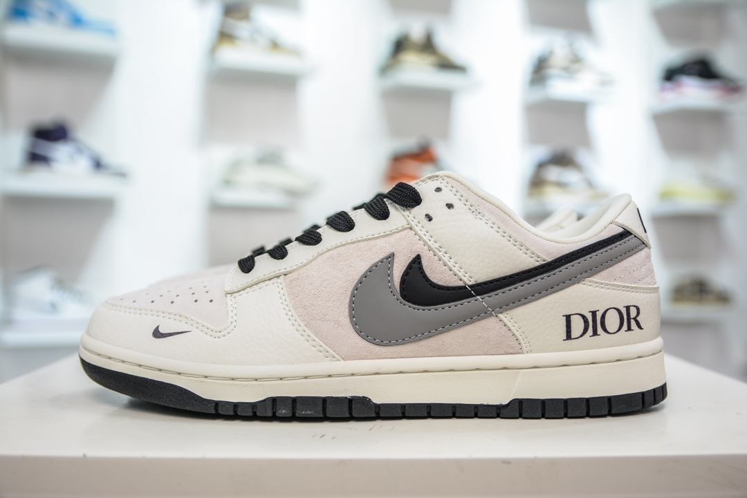 Nike SB Dunk Low x DIOR 双钩米灰黑   XD6188-041