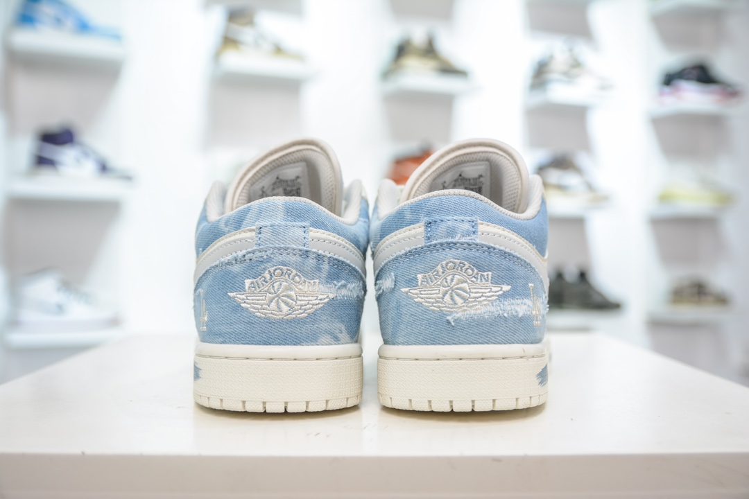 Air Jordan Low x MLB 复古蓝牛仔 AJ1低帮系列定制配色  DC2024-027