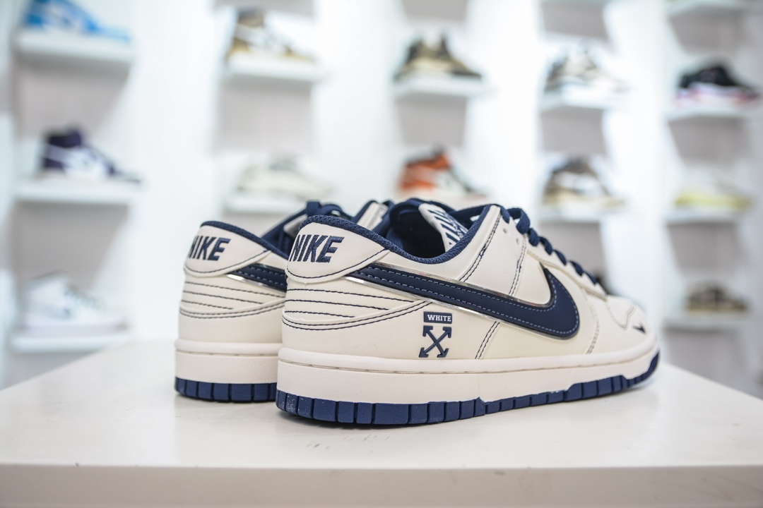 OFF-WHITE x Nike Dunk Low 米白深蓝 DJ2024-011