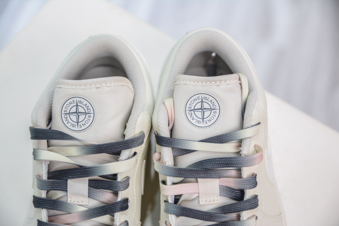 Air Jordan Low x Stone Island 米白黑 AJ1低帮系列定制配色 DC2024-025