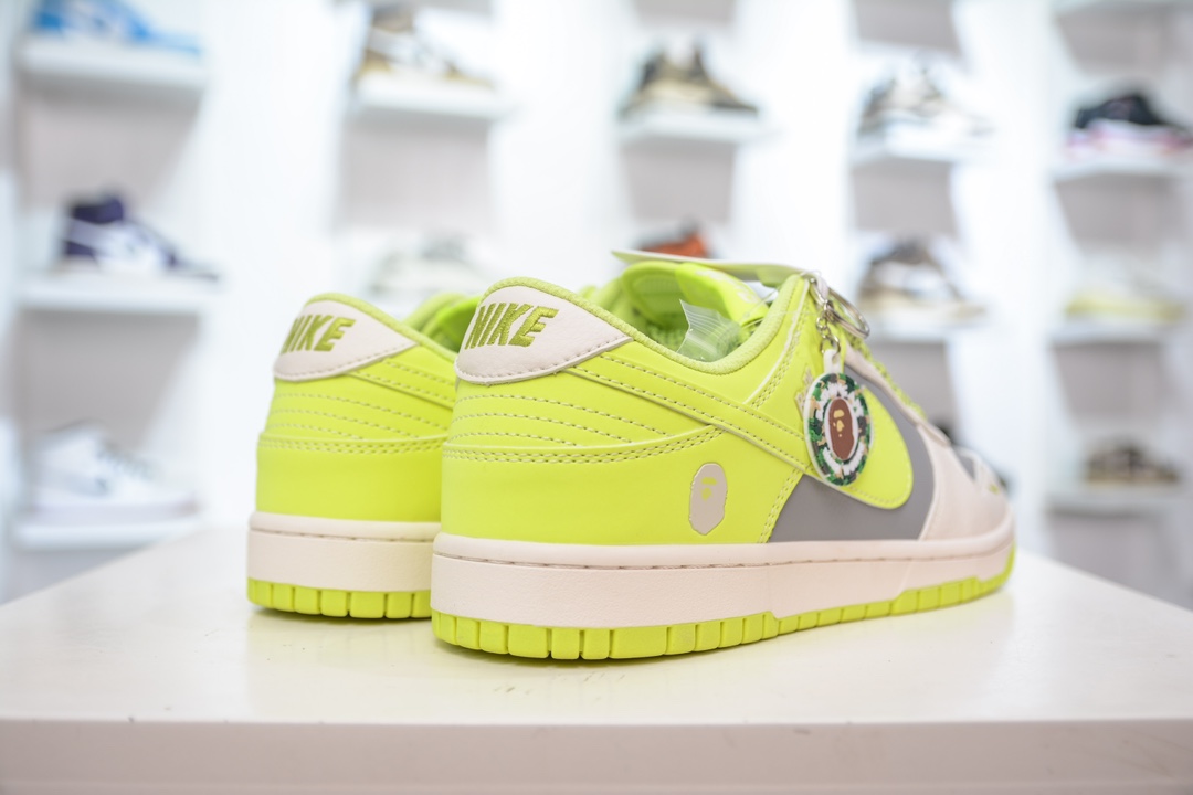 Bape x Nike Dunk Low 米灰绿 BB8969-005