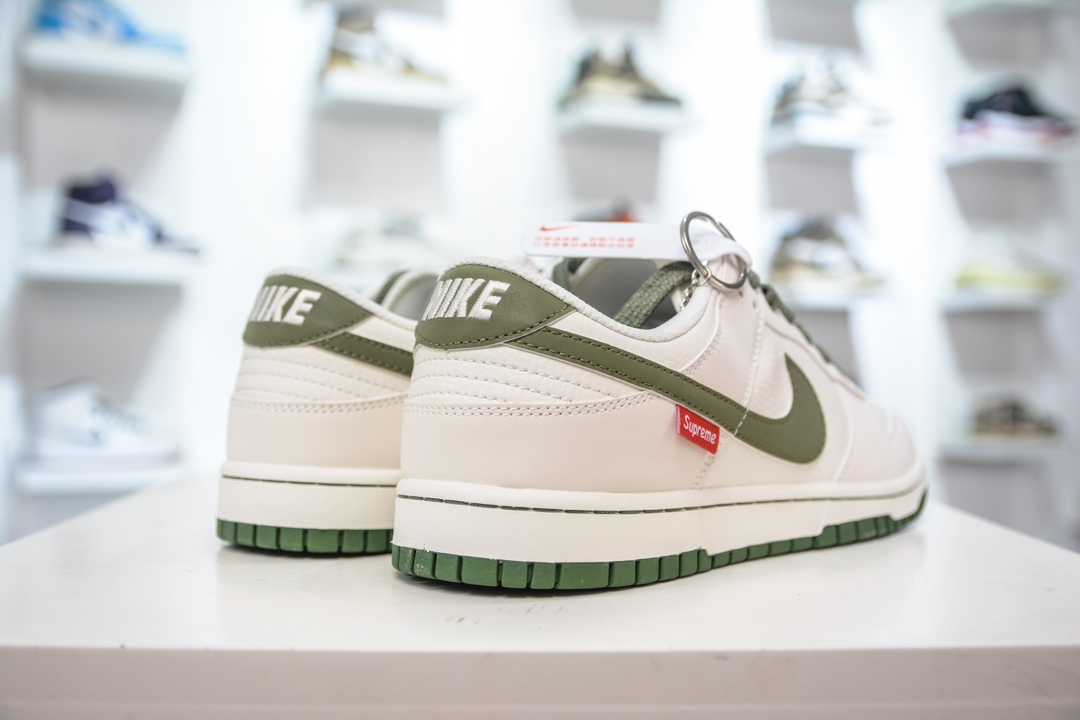 Supreme x Nk Dunk Low 联名款-白绿色 FC1688-142