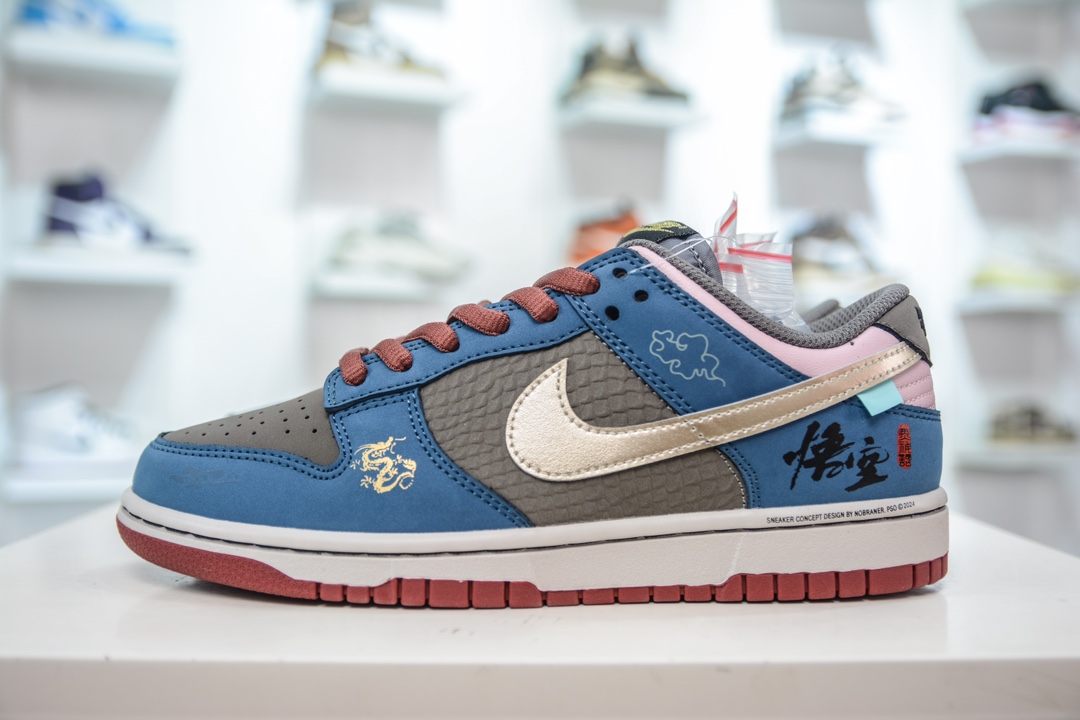 另有AY版260 TOP纯原 Nk Dunk Low 游戏主题 黑神话悟空 祥云龙纹 解构复古低帮休闲板鞋 DV2433-109