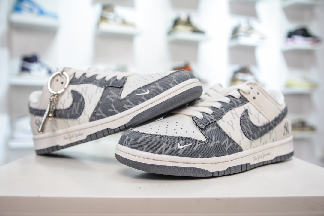 Nike SB Dunk Low x MLB 白灰牛仔印花 DQ1098-347