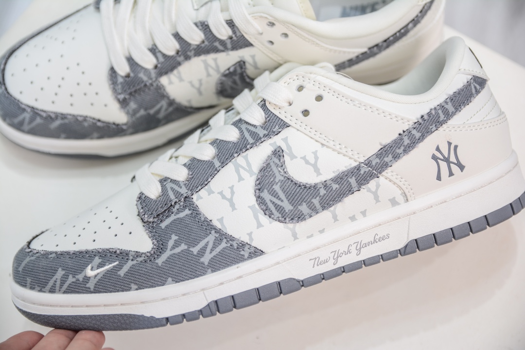 Nike SB Dunk Low x MLB 白灰牛仔印花 DQ1098-347