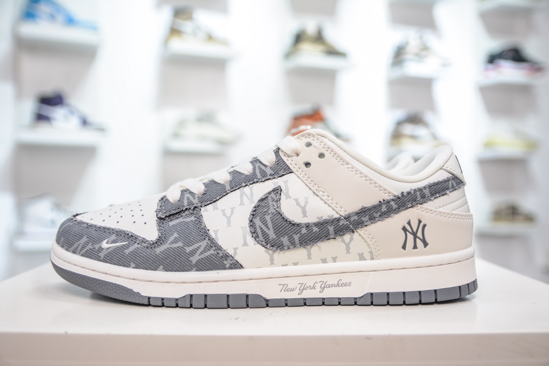 Nike SB Dunk Low x MLB 白灰牛仔印花 DQ1098-347