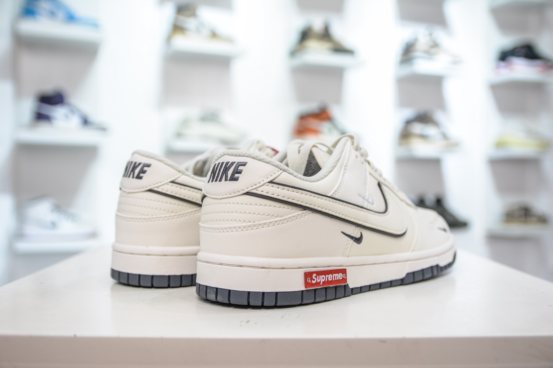 Supreme x Nike Dunk Low 联名白灰三小钩 DJ2024-014