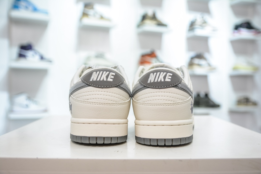 Nike SB Dunk Low x Stussy 白灰幻影双钩满天星 XX2025-206