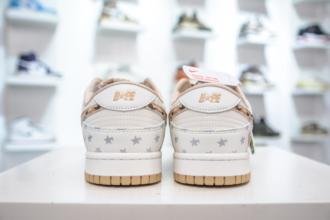 Nike SB Dunk Low x BAPE 白黄迷彩 DQ1098-352