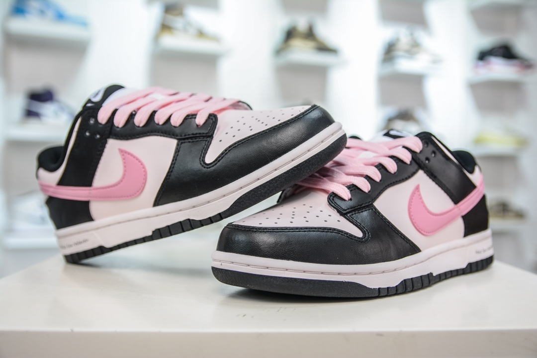 YC纯原 NIKE SB Dunk Low Black Pink 蒸汽木偶 雾野樱花 黑粉 CW1590-100