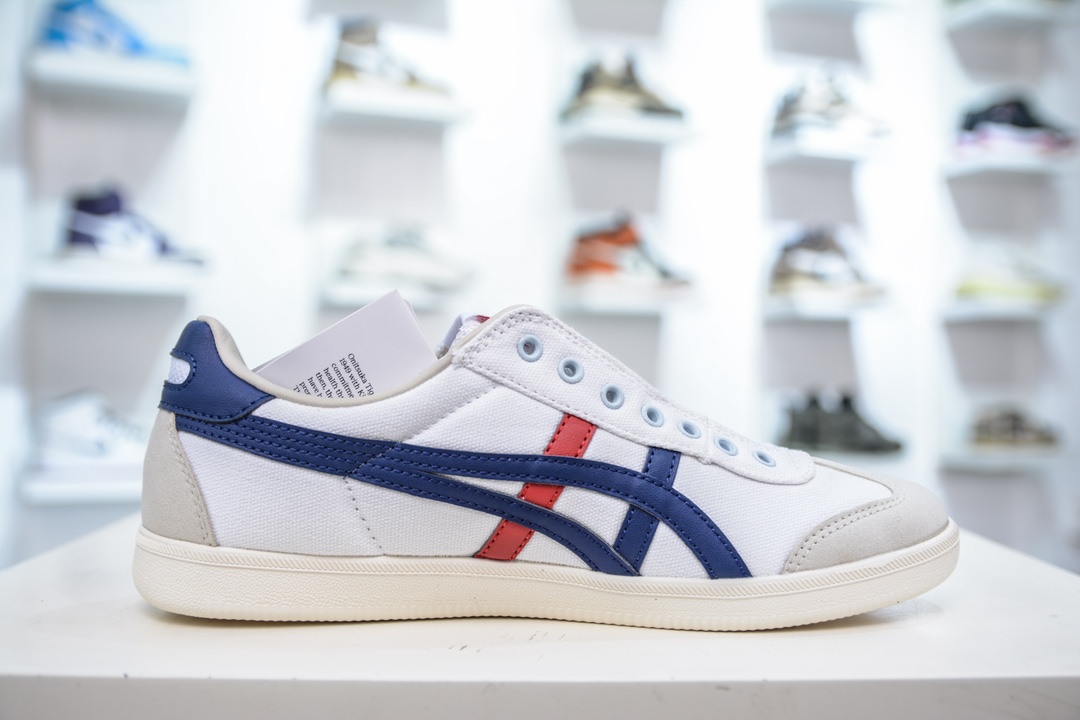 纯原级 Asics Onitsuka Tiger Tokuten 亚瑟士鬼冢虎男女中性复古运动板鞋轻盈舒适 1183C129-100