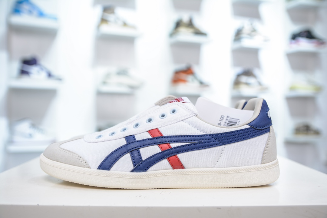 纯原级 Asics Onitsuka Tiger Tokuten 亚瑟士鬼冢虎男女中性复古运动板鞋轻盈舒适 1183C129-100