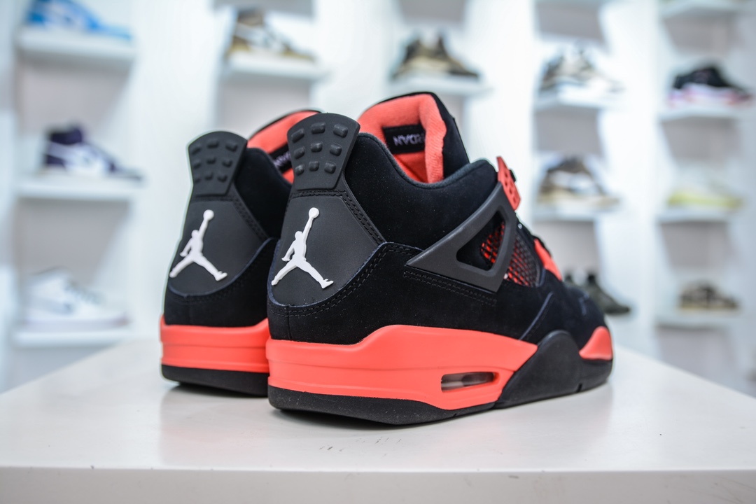 Rk版 Air Jordan AJ4 Retro ”Red Thunder” 黑红雷电 CT8527-016