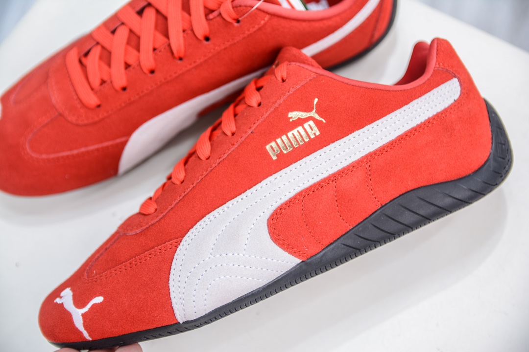 TOP纯原 Sparco x Puma Speedcat OG+”White Red”极速赛车系列低帮赛车鞋 398846-02