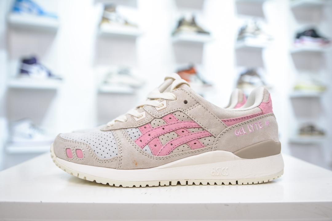 亚瑟士 Asics Gel-Lyte 3 OG 反毛皮织物休闲跑步鞋 1201A164-200