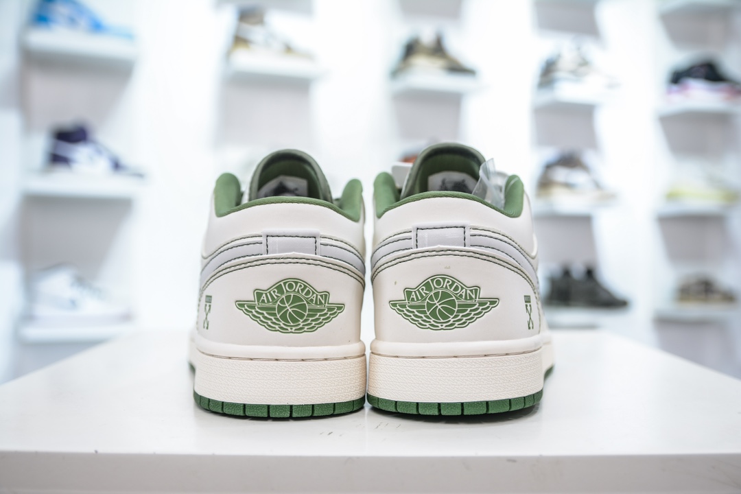 Air Jordan AJ1 Low xOFF WHITE 白绿线条 CF3688-021