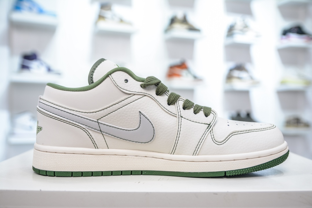 Air Jordan AJ1 Low xOFF WHITE 白绿线条 CF3688-021