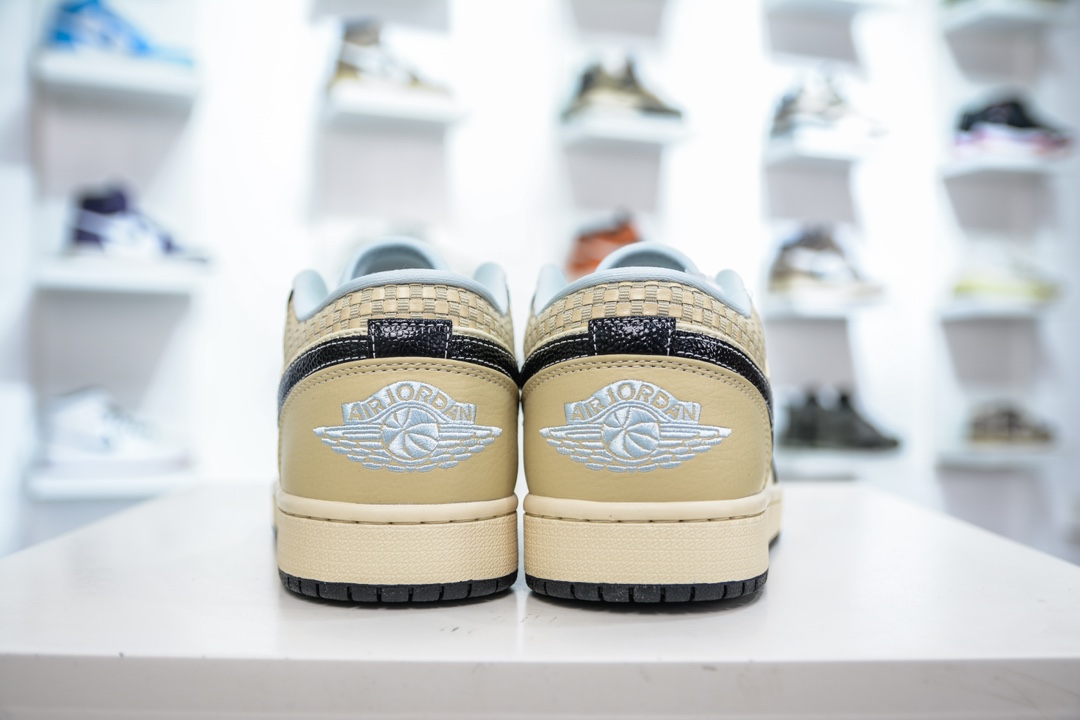 Air Jordan 1 Low ”Coconut Milk Black“ AJ1 乔1 米黑编织 HQ3437-101