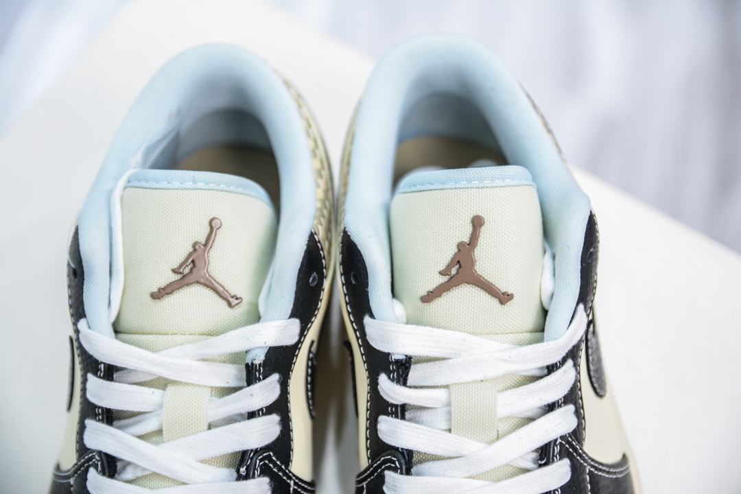 Air Jordan 1 Low ”Coconut Milk Black“ AJ1 乔1 米黑编织 HQ3437-101