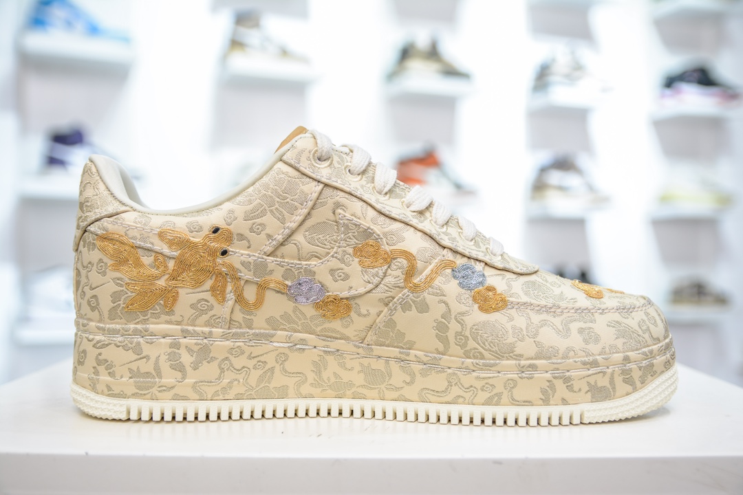 Nike Air Force 1 Low 龙凤呈祥 金黄色 HJ4285-777