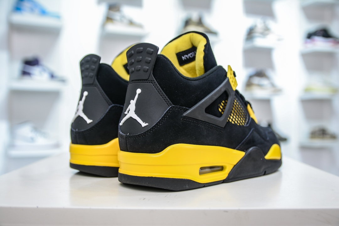 Rk版 Air Jordan AJ4 Retro 黑黄雷公 DH6927-017