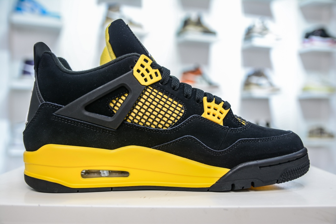 Rk版 Air Jordan AJ4 Retro 黑黄雷公 DH6927-017