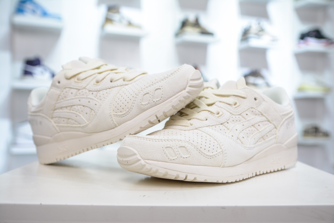 亚瑟士 Asics Gel-Lyte 3 OG 反毛皮织物休闲跑步鞋 1201A050-100