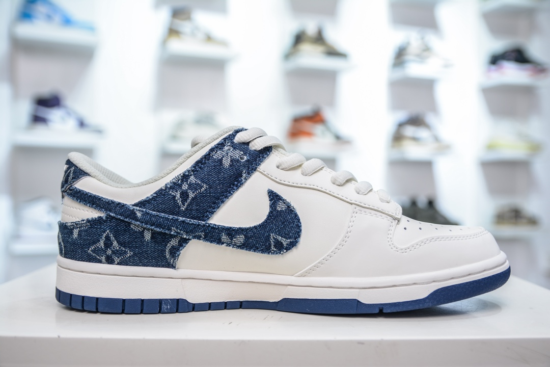 Nike SB Dunk Low x Louis Vuitton 白蓝牛仔 DJ2024-008