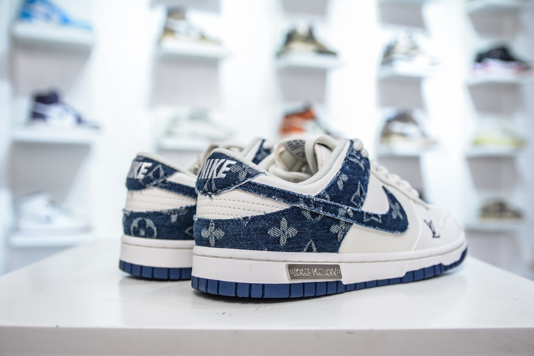 Nike SB Dunk Low x Louis Vuitton 白蓝牛仔 DJ2024-008