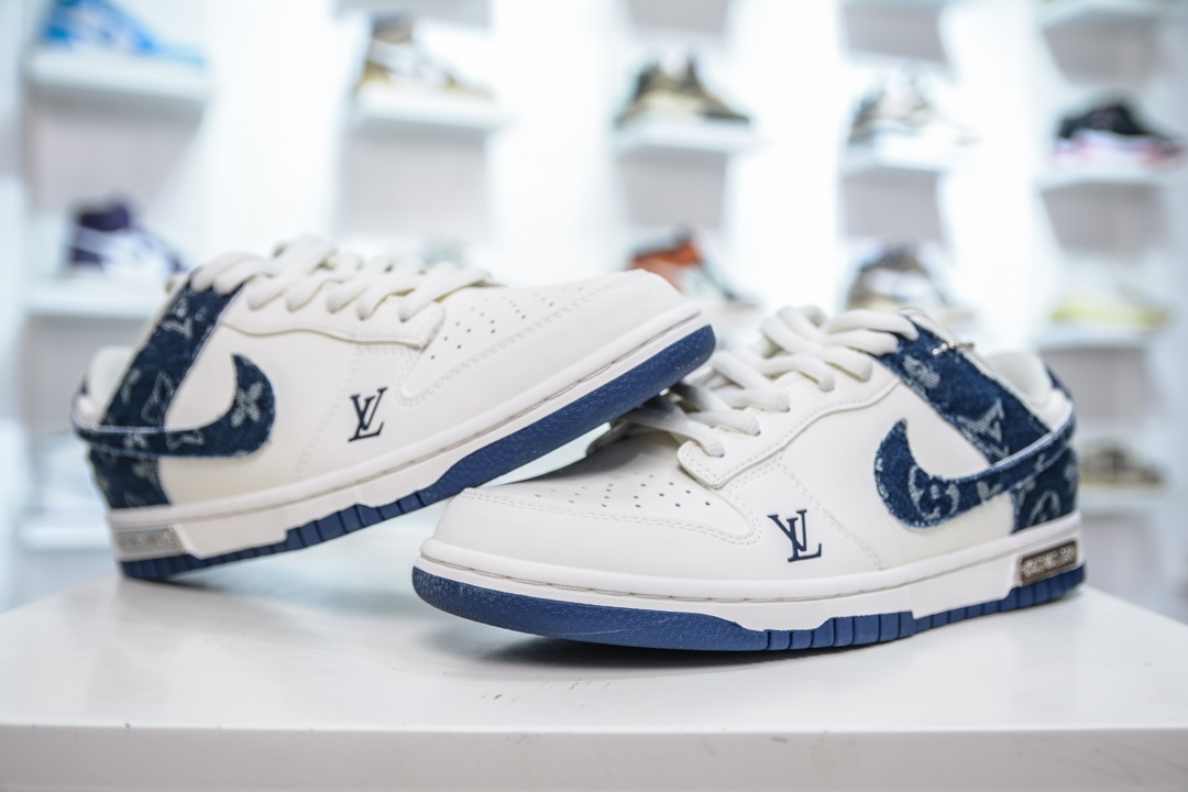 Nike SB Dunk Low x Louis Vuitton 白蓝牛仔 DJ2024-008