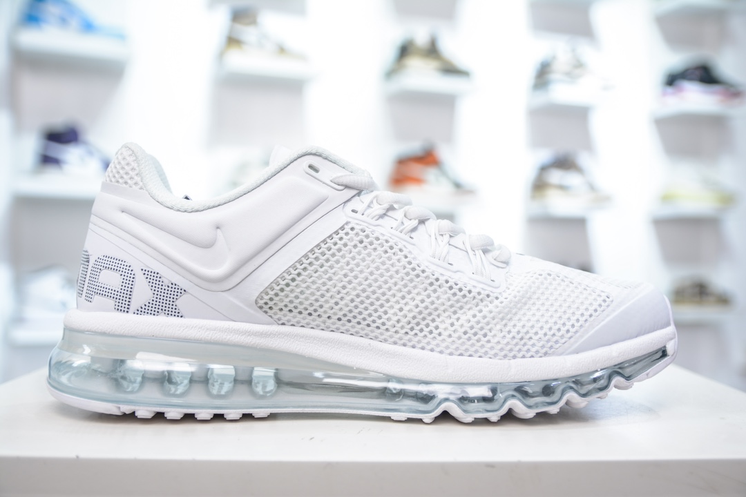 NIKE Air Max 2013 耐克复古透气网布全掌气垫 缓震跑步鞋 HF4884-100