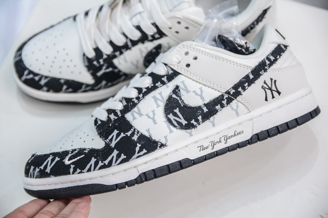 Nike SB Dunk Low x MLB 白黑牛仔印花 DQ1098-343