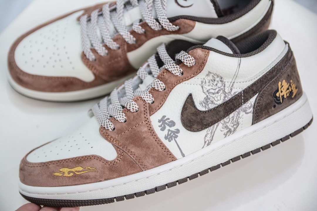 Air Jordan 1 Retro Low 黑神话悟空 卡其棕 DC2024-034