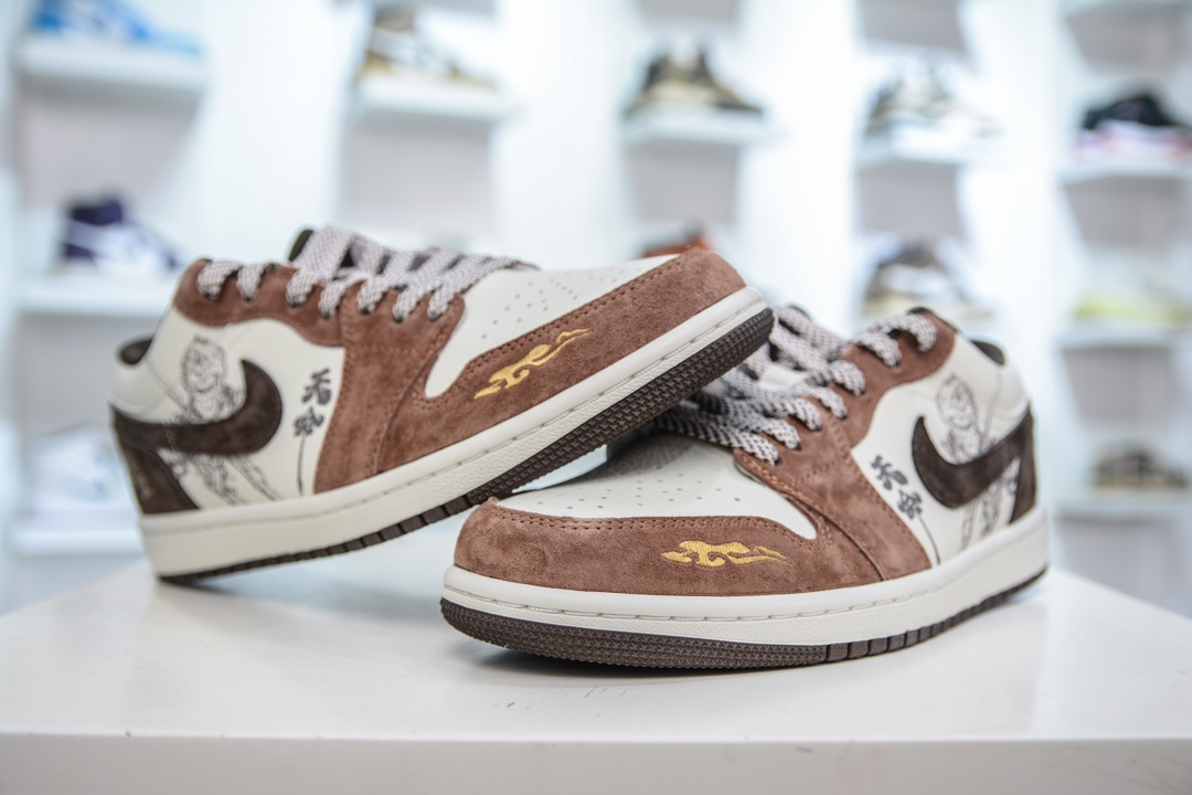 Air Jordan 1 Retro Low 黑神话悟空 卡其棕 DC2024-034