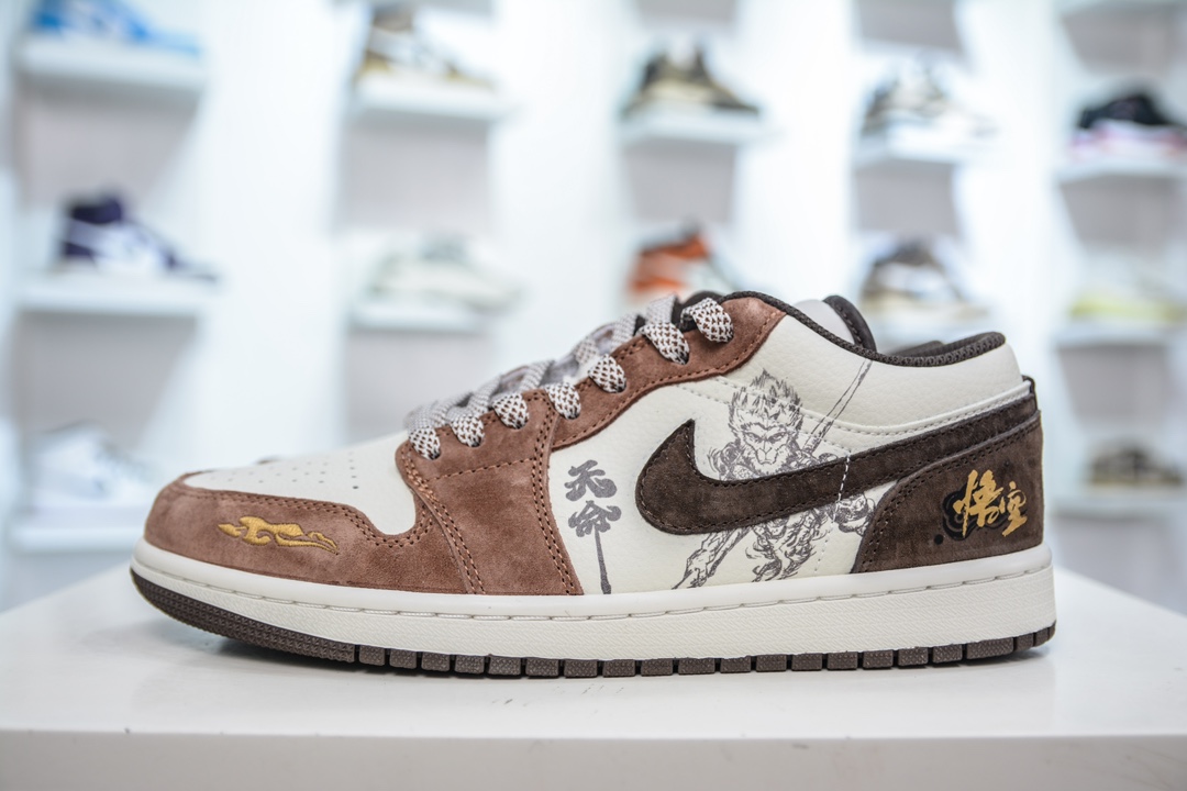 Air Jordan 1 Retro Low 黑神话悟空 卡其棕 DC2024-034